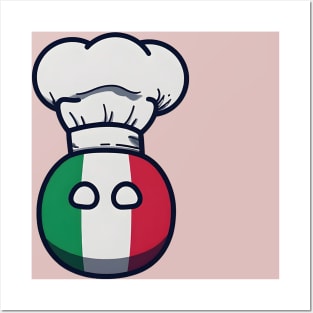 Polandball Chef Italy Countryball Posters and Art